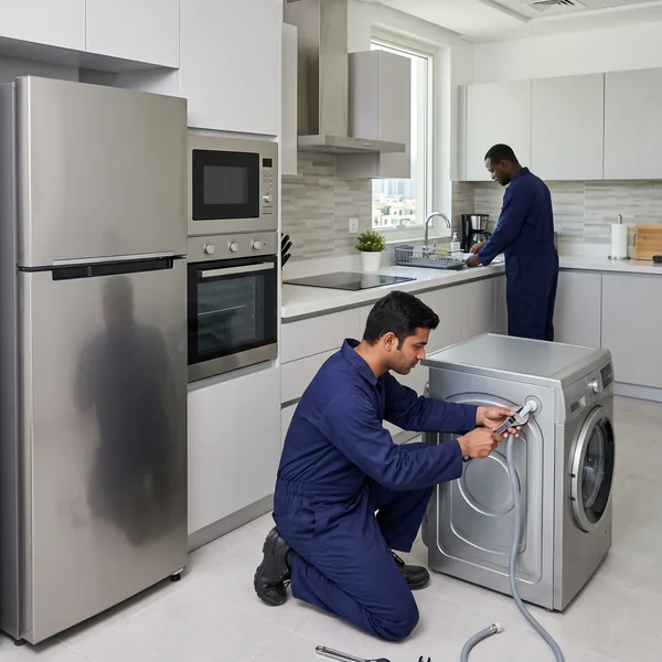 Staff accommodation kitchen fitted with new appliances